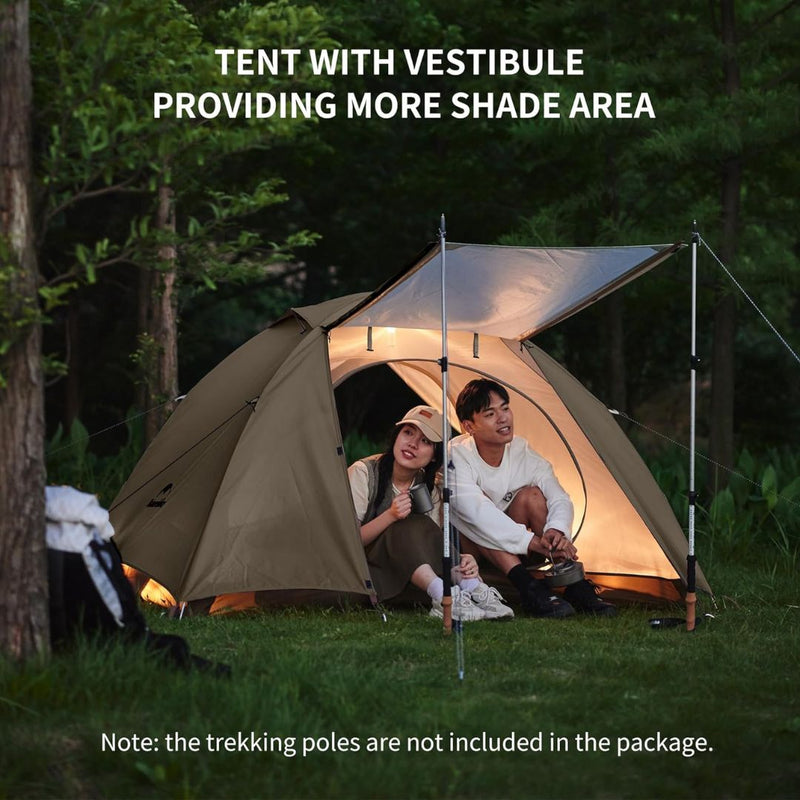 Carpa Naturehike ultraliviana para 2 personas.