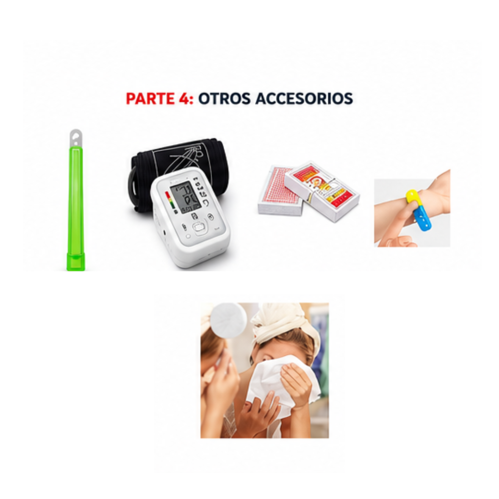 Mochila Kit de Emergencia Tipo SENAPRED Chile Pro 129 ELEMENTOS