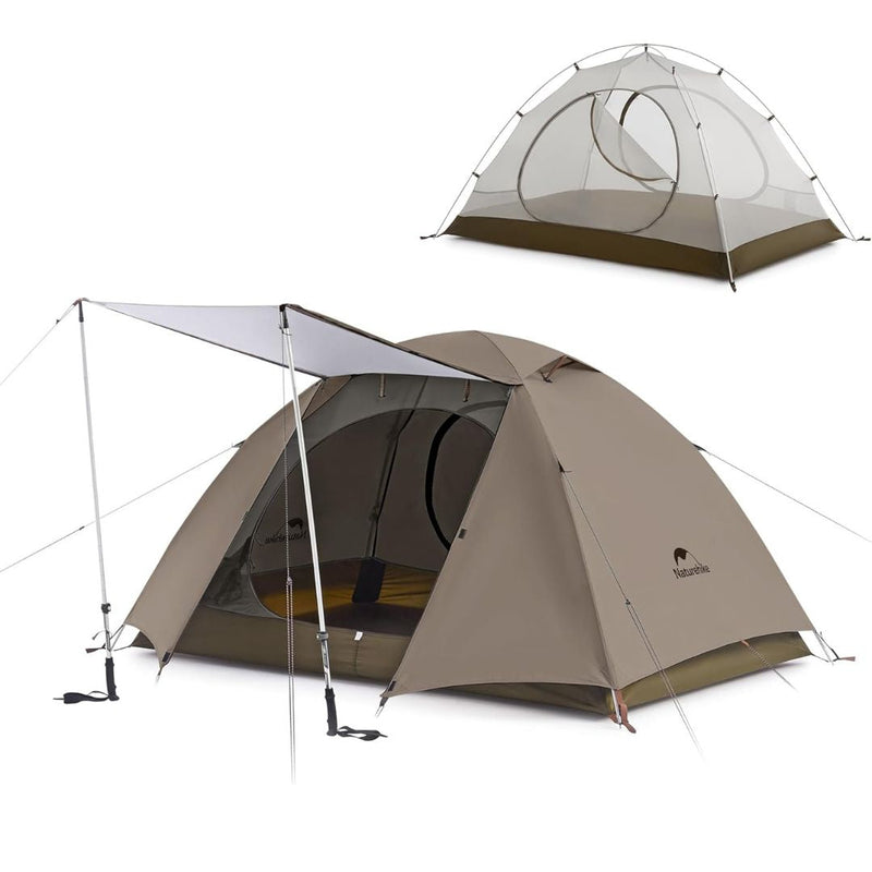 Carpa Naturehike ultraliviana para 2 personas.