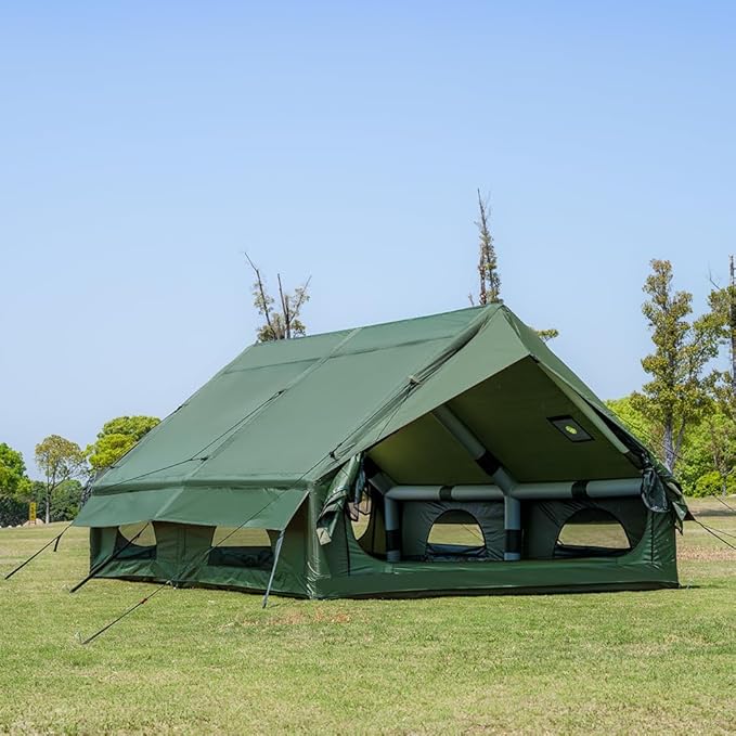 Carpa Inflable 6-8 Personas – 4 Estaciones con Salida para Estufa