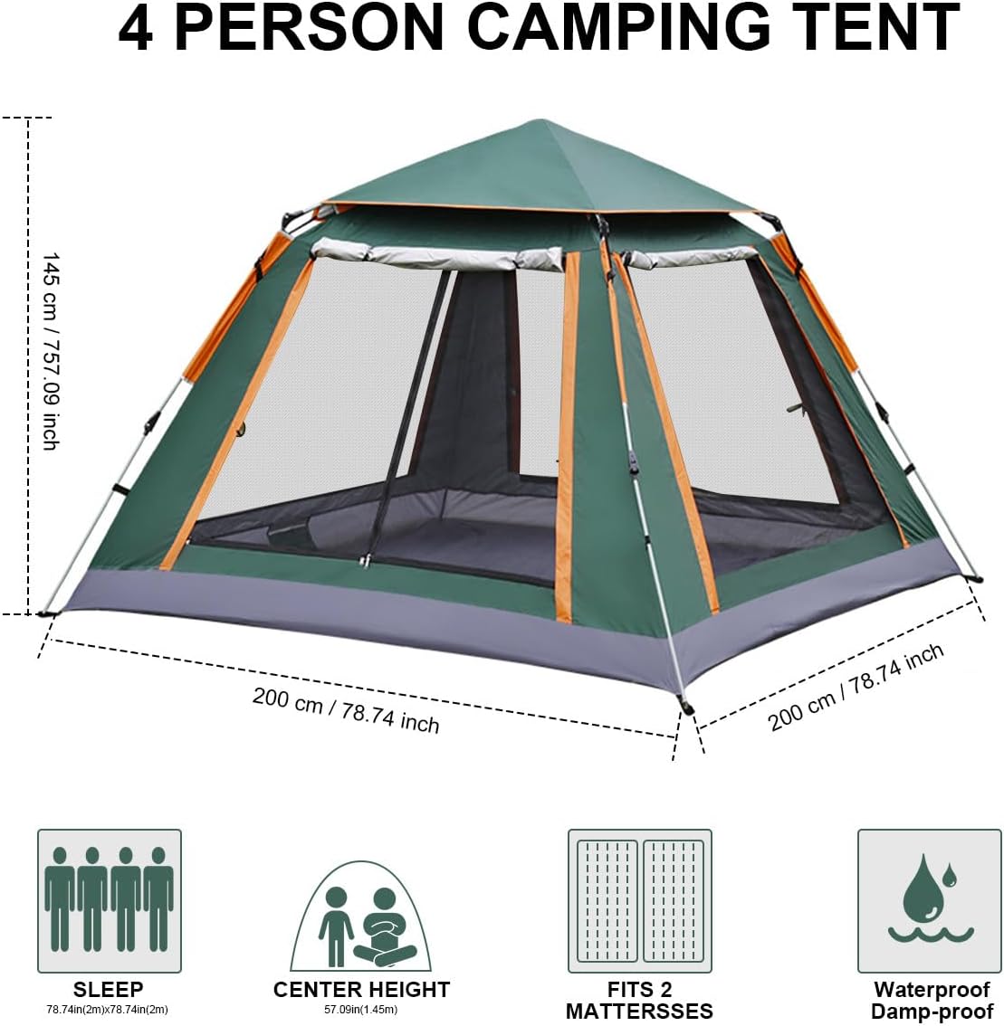 Tienda Automática para Playa y Camping