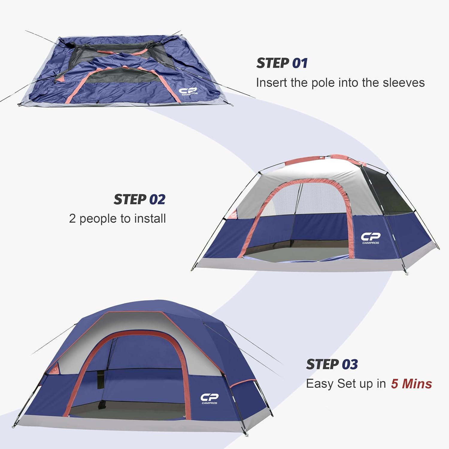 Carpa familiar  para 4 Personas