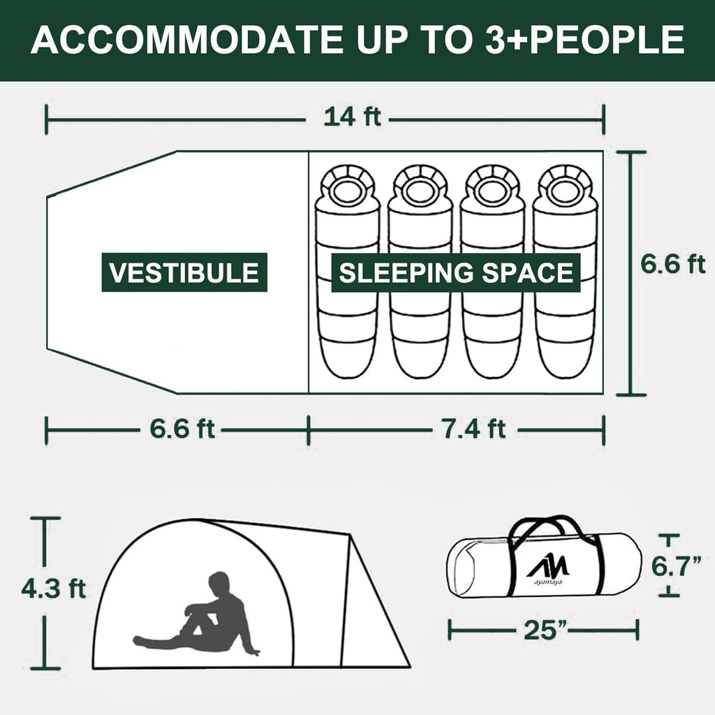 Carpa para 4 personas  fácil de montar