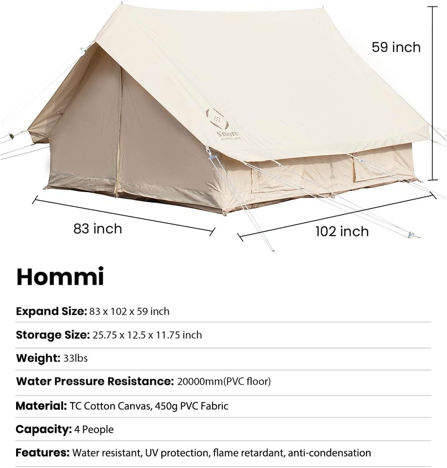 Tienda Glamping Lona – 3 Personas