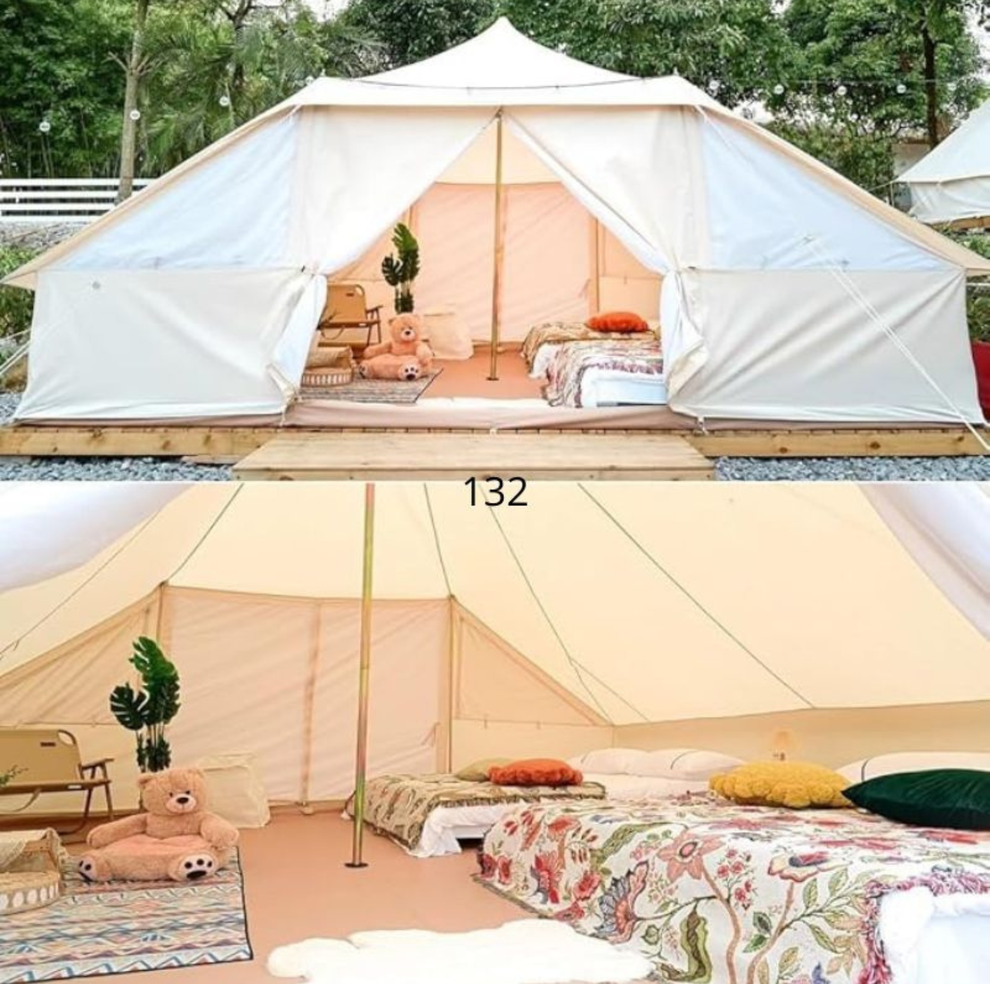 Carpa Glamping Emperador · 6×4 22,5 m²