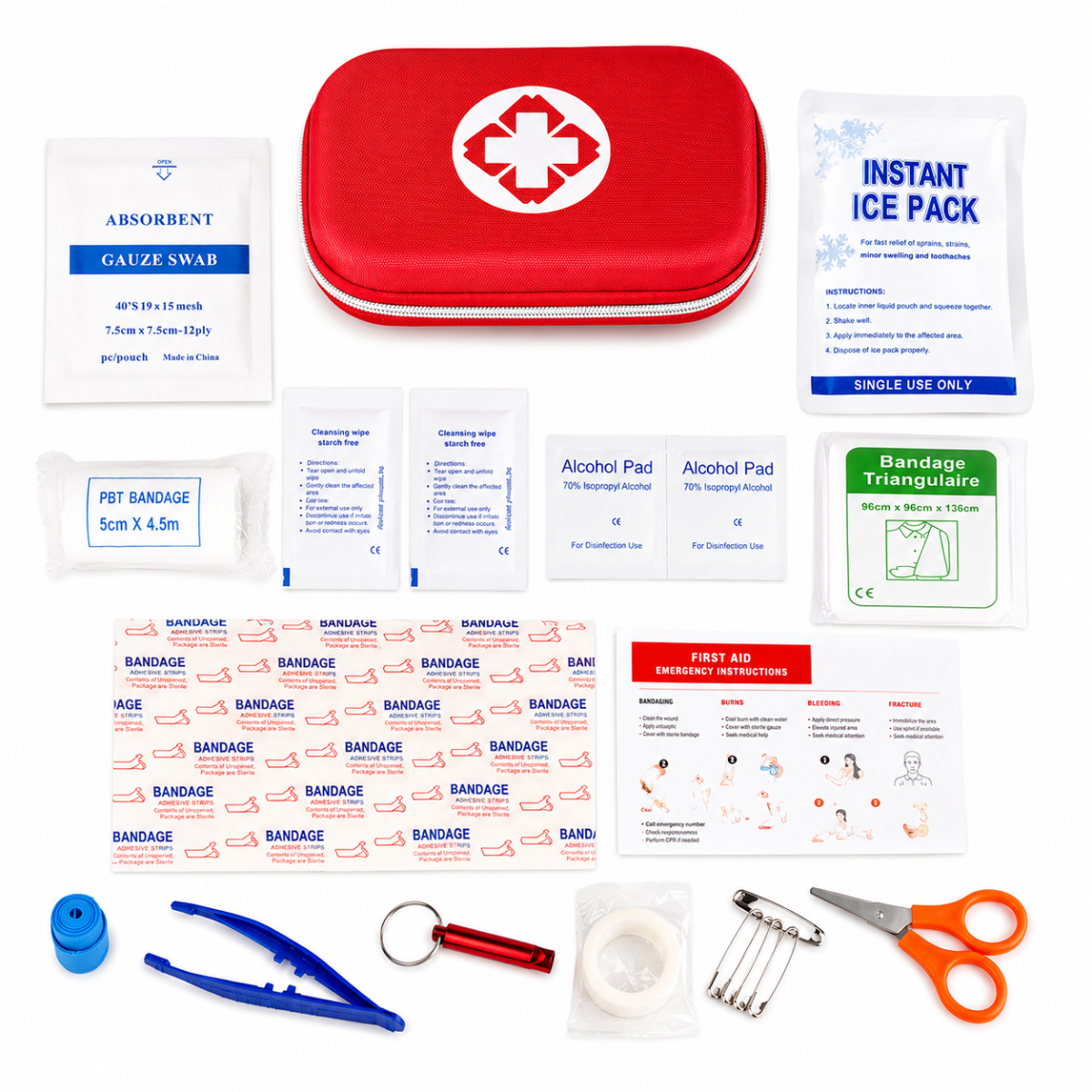 Mochila Emergencia 72H Premium | 109 Piezas SENAPRED