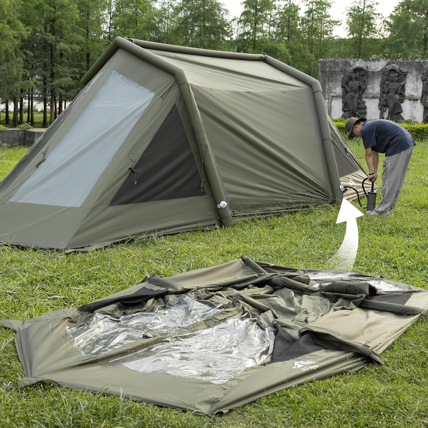 Carpa  inflable para 8 personas