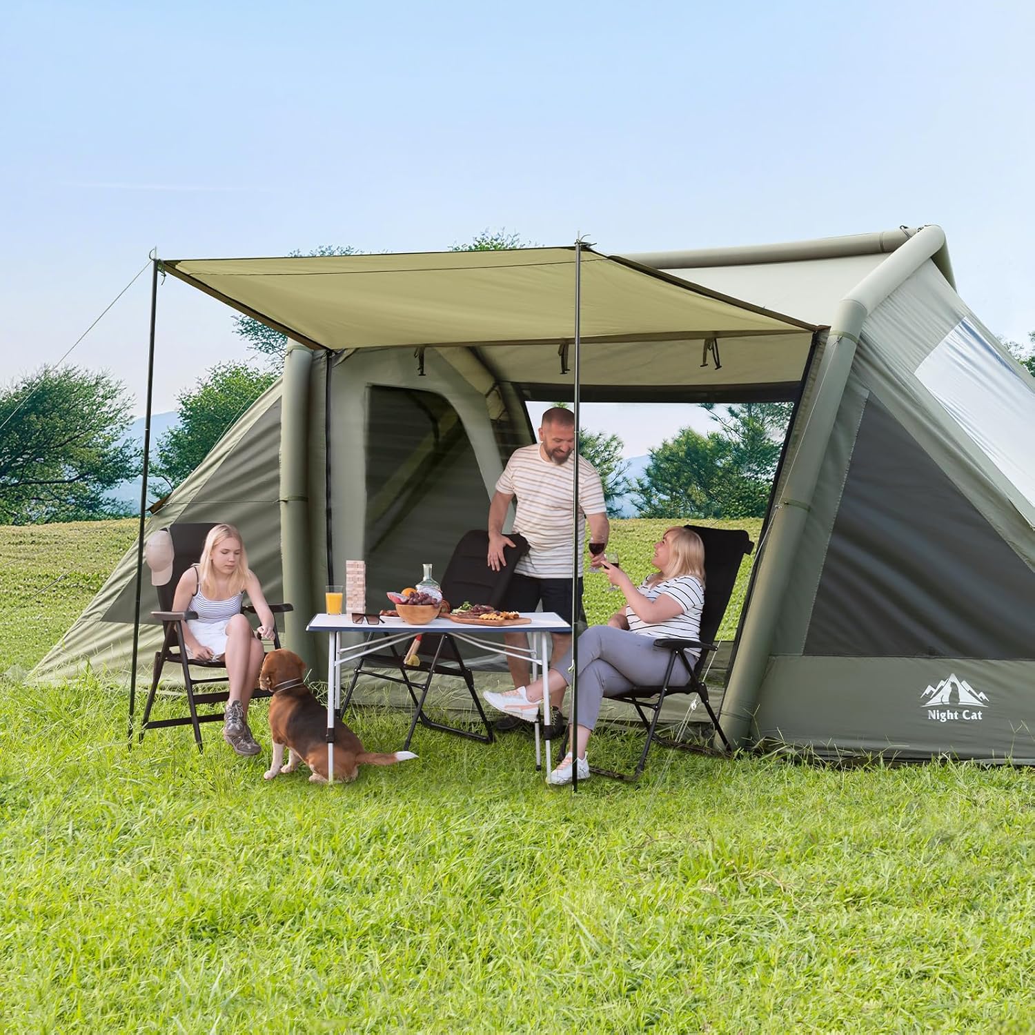 Carpa  inflable para 8 personas