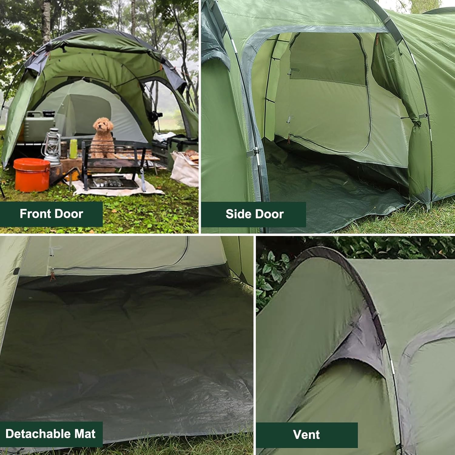Carpa para 4 personas  fácil de montar