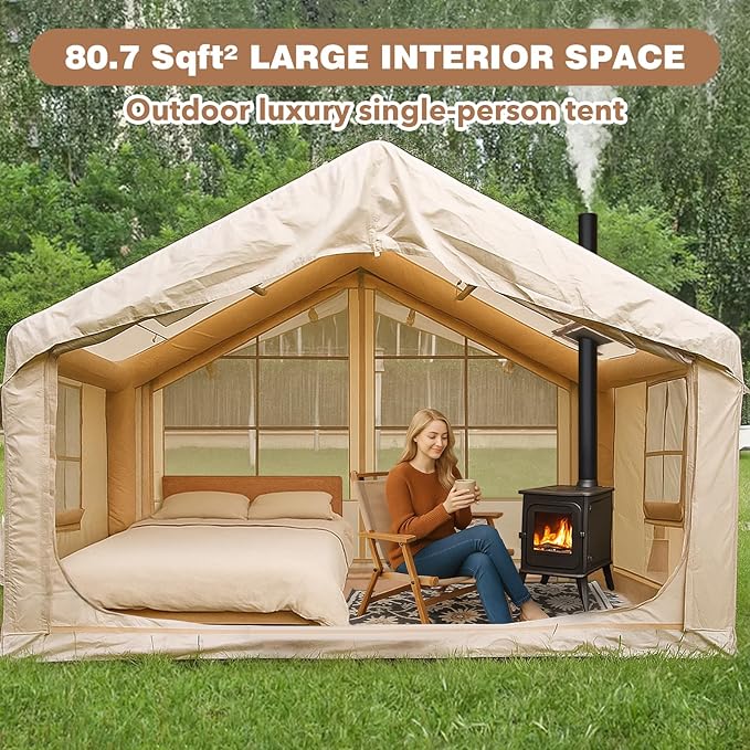 Carpa Inflable 6-8 Personas Salida para Estufa