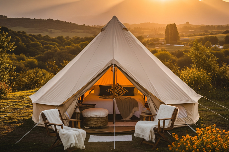 Carpa Glamping – Tipo Bell para 8 Personas 
