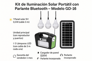 Kit de Iluminación Solar Portátil