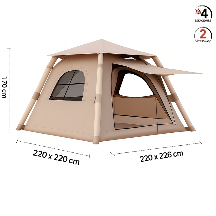 Carpa Inflable Glamping 4 estaciones