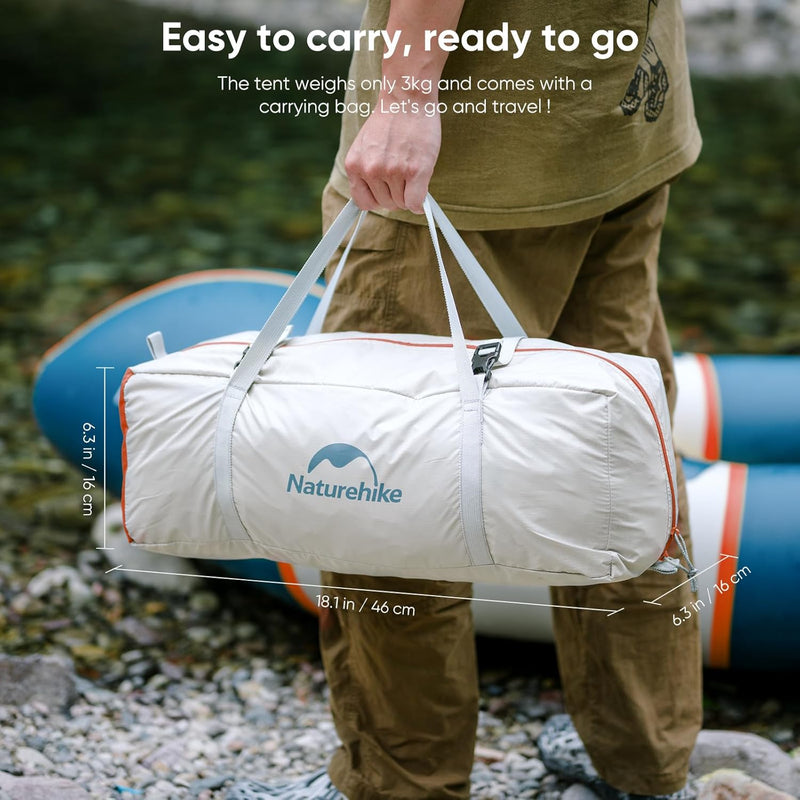 Carpa Naturehike ultraliviana para 2 personas cúpula