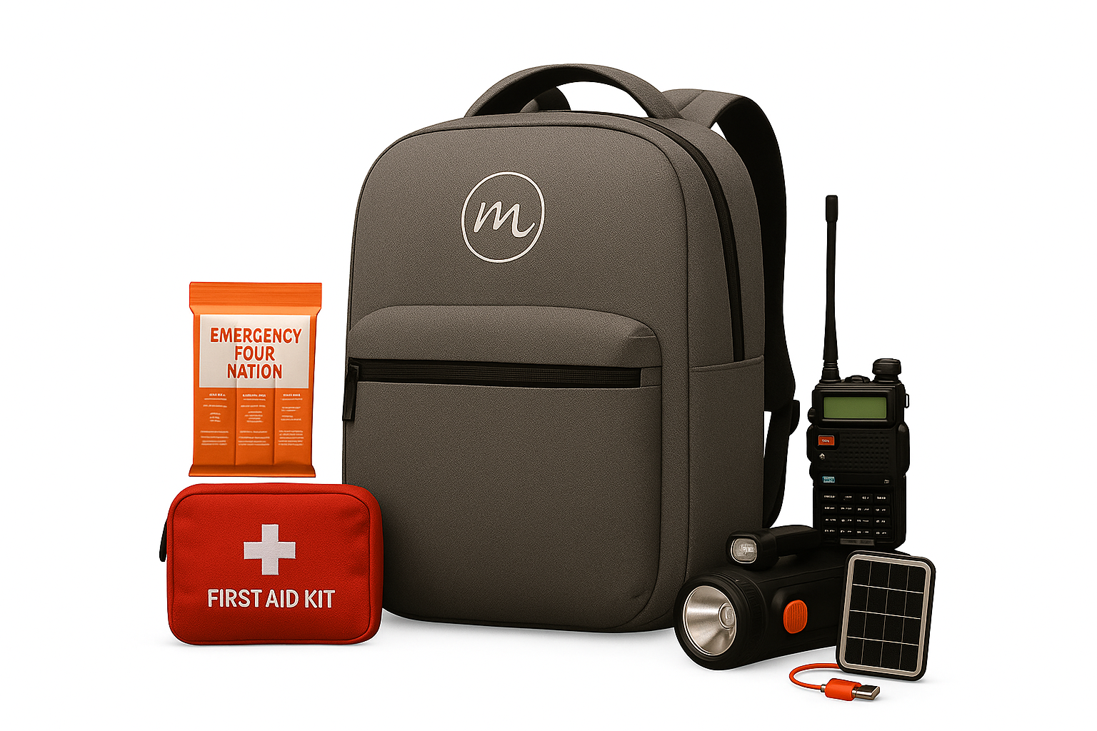 Mochila de Supervivencia MEDIO – Kit de Emergencia 40 accesorios