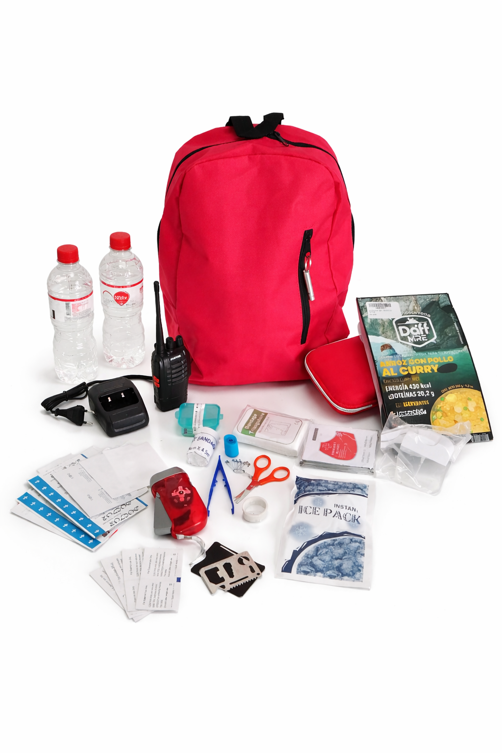 Mochila de Emergencia Tipo SENAPRED Chile